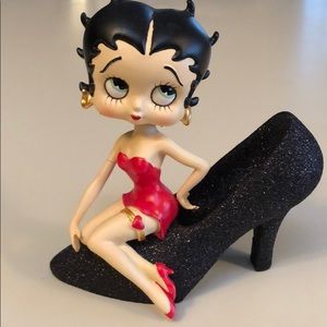 Bobble head Betty Boop on black high heel